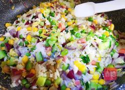 五彩菠萝饭的做法图解11