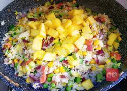 五彩菠萝饭的做法图解12