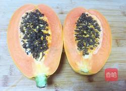 橙汁木瓜的做法图解2