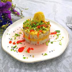 香蕉肉松饭团的做法[图]