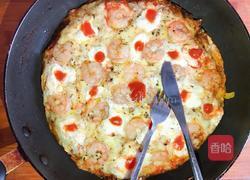 【新酮学报道】生酮低碳水免烤箱版仿海鲜披萨的做法图解20