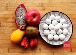 五彩水果小汤圆的做法图解1