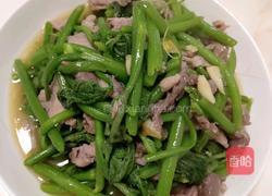 瘦肉炒南瓜苗的做法图解5