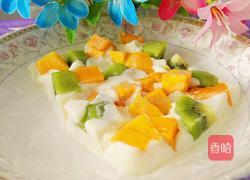 芒果猕猴桃牛奶糕的做法图解17