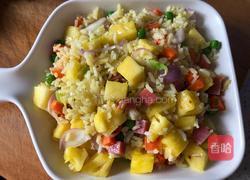 芝士菠萝炒饭的做法图解10