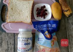 芒果香蕉土司披萨的做法图解1