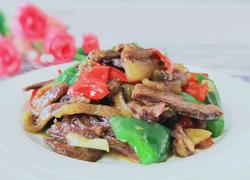 辣椒炒牛头肉