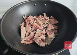 辣椒炒牛头肉的做法图解4