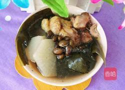 黑豆海带白萝卜鸡汤的做法图解16