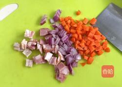 鲜虾菠萝炒饭的做法图解3