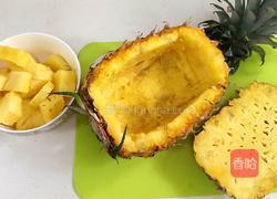 鲜虾菠萝炒饭的做法图解4