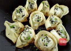 韭菜肉煎馄饨的做法图解7
