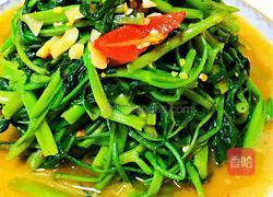 椒丝腐乳炒通菜的做法图解7
