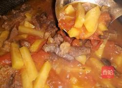 牛肉炖柿子的做法图解4