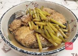 蒜台炖鲅鱼的做法图解13