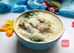 猪肝菠菜粥的做法图解1