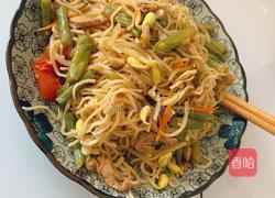 黄豆芽豆角蒸卤面的做法图解13