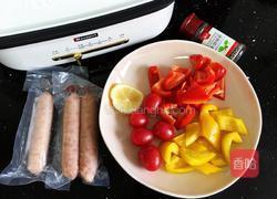 彩椒煎香肠的做法图解2