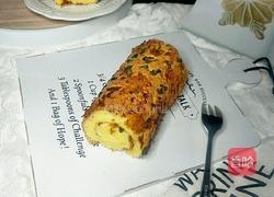 海盐香葱肉松蛋糕卷的做法图解18