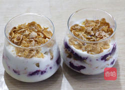 紫薯酸奶脆脆杯的做法图解7