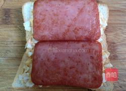 鸡蛋火腿三明治的做法图解5