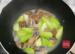丝瓜炒花蛤的做法图解4