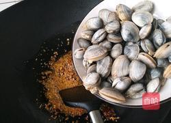 紫苏炒花甲的做法图解4