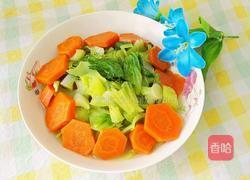 胡萝卜炒芥菜的做法图解13