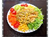 多彩意面蔬菜沙拉 #夏日清爽轻食菜# 的做法[图]