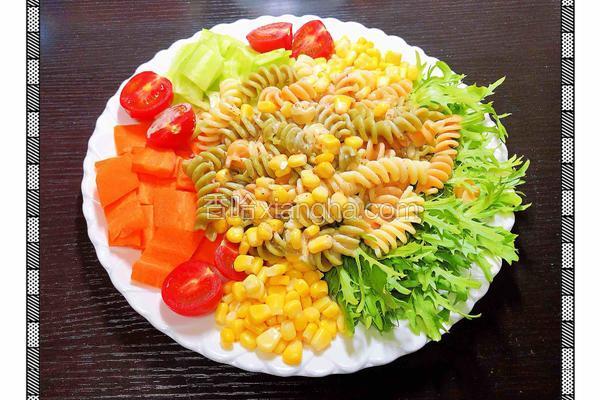 多彩意面蔬菜沙拉 #夏日清爽轻食菜# 