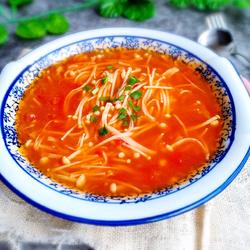 番茄金针菇汤的做法[图]