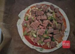 土豆芦笋牛排葱油饼披萨的做法图解10
