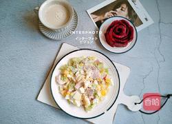 蔬菜鸡蛋火腿片沙拉的做法图解8