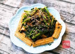 腐竹拌茼蒿的做法图解18