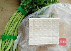 黎蒿烧豆腐的做法图解1