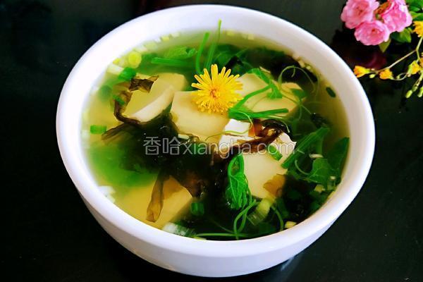 龙须菜豆腐汤