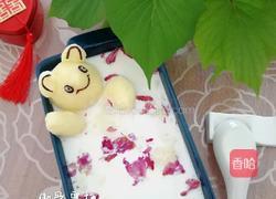 土豆泥泡澡熊 玫瑰牛奶浴的做法图解10