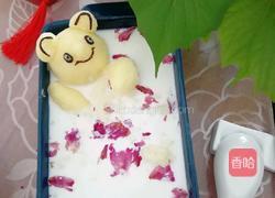 土豆泥泡澡熊 玫瑰牛奶浴的做法图解9