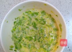 芹菜叶鸡蛋饼的做法图解5