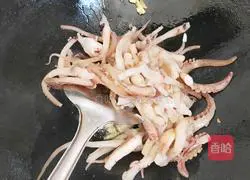 Illustration of how to make fried squid tentacles with chili pepper 5