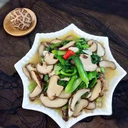 香菇炒油菜的做法[图]