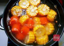 Corn, Carrot and Spare Ribs Soup Recipe Illustration 5