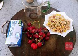 樱桃麦片酸奶杯的做法图解1