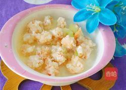 丝瓜虾球营养米糊的做法图解12