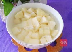 土豆炒菜心的做法图解2