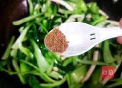 白玉菇炒青菜的做法图解9