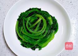 白灼茼蒿的做法图解4