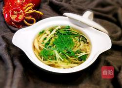 菌汤龙须菜的做法图解16