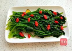 枸杞菠菜的做法图解4