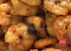 豆鼓辣酱爆炒虾仁的做法图解3